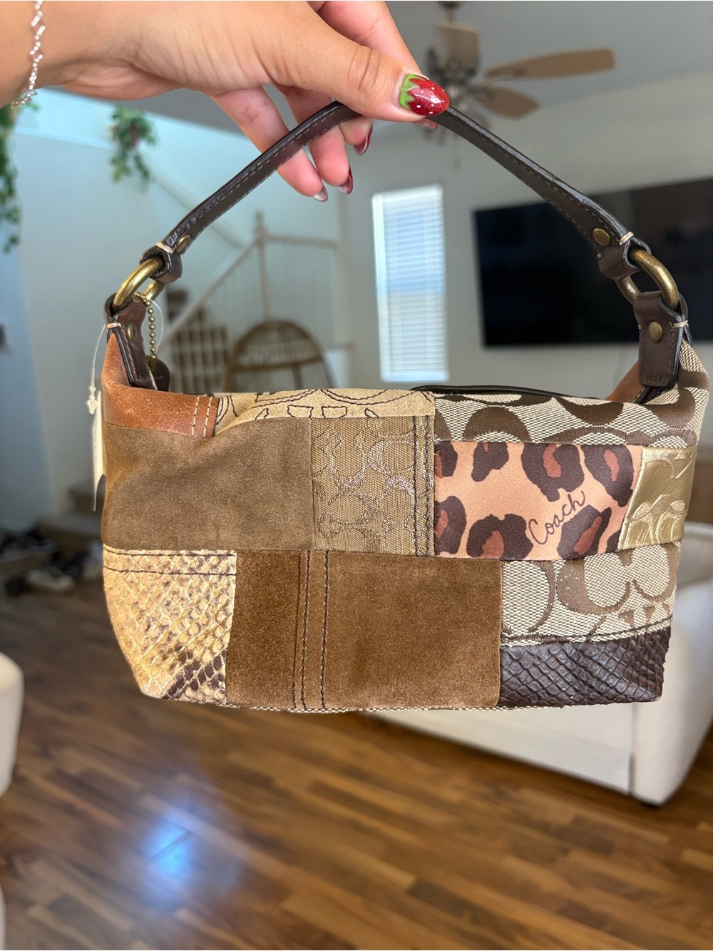 NWT Coach Y2K patchwork mini hobo purse - Picture 3 of 8